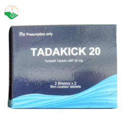 Thuốc điều trị rối loạn cương dương Tadakick 20mg Saga Lifesciences (Hộp 4 viên)