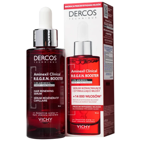 Tinh chất ngăn rụng tóc và kích thích mọc tóc Vichy Dercos Regen Booster (Chai 90ml)