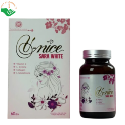 V-Nice Sara White Đại Phúc Long giúp da sáng mịn, giảm lão hóa (Hộp 60 viên)