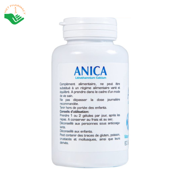 Viên uống Anica Ocavill hỗ trợ bổ sung canxi và giúp xương chắc khỏe (Hộp 60 viên)