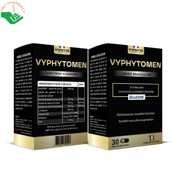 Viên uống VYPHYTOMEN hỗ trợ tăng cường sinh lý (Hộp 1 lọ 30 viên)