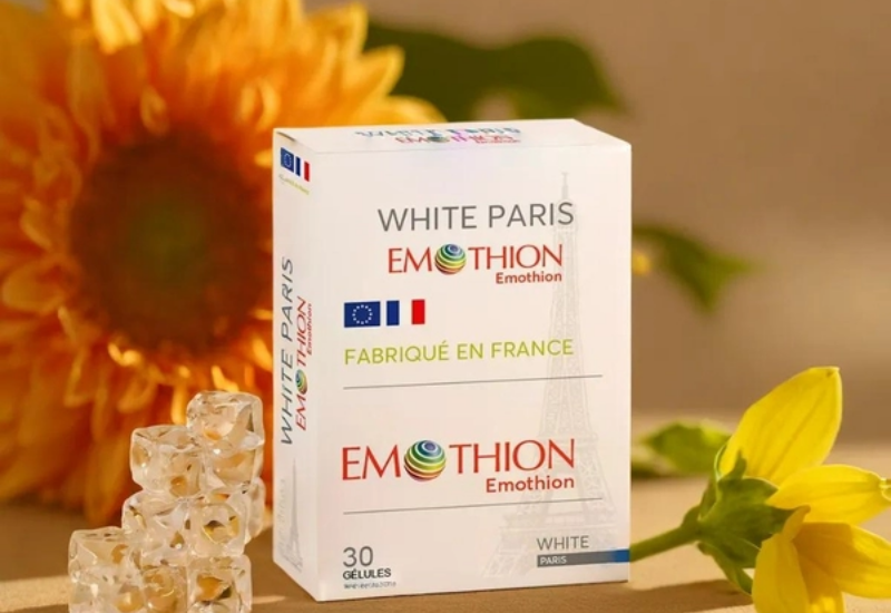 Viên uống White Paris Emothion hỗ trợ dưỡng trắng da chuyên sâu (Hộp 30 viên)