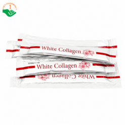 White Collagen Fish Collagen Peptide hỗ trợ chống oxy hóa, chống lão hóa, làm sáng da (Hộp 20 gói)