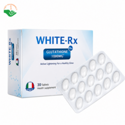 White Rx Glutathione Gricar hỗ trợ làm sáng da và ngăn ngừa lão hóa da (Hộp 30 viên)