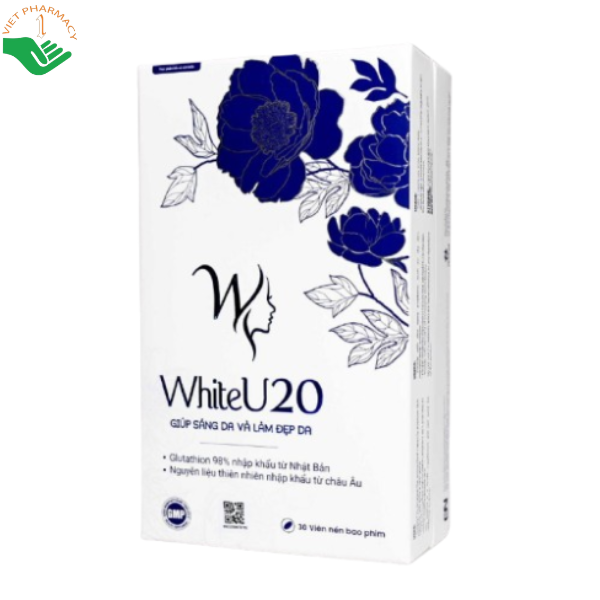 WhiteU20 Tín Phong giúp da sáng mịn, ngăn ngừa lão hóa (Hộp 30 viên)