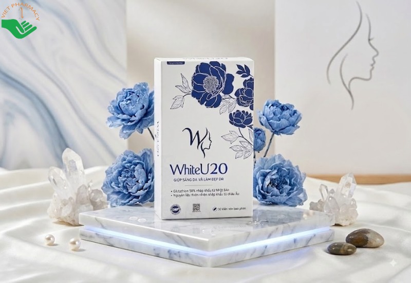 WhiteU20 Tín Phong giúp da sáng mịn, ngăn ngừa lão hóa (Hộp 30 viên)