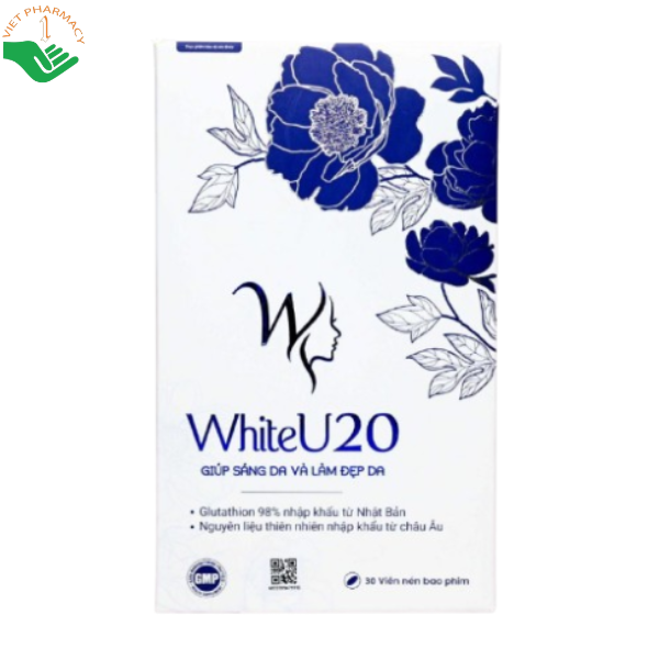 WhiteU20 Tín Phong giúp da sáng mịn, ngăn ngừa lão hóa (Hộp 30 viên)