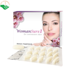 Womansure 1 Vinh Gia hỗ trợ làm sáng, giúp da mềm min, ngăn ngừa lão hóa (Hộp 60 viên)