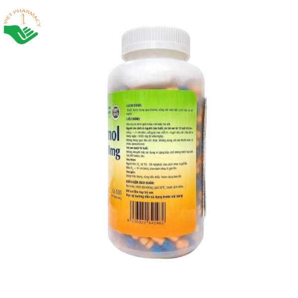 Thuốc Paracetamol 500mg PV Pharma làm dịu các cơn đau từ nhẹ đến vừa - Ảnh 3
