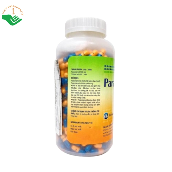 Thuốc Paracetamol 500mg PV Pharma làm dịu các cơn đau từ nhẹ đến vừa - Ảnh 4