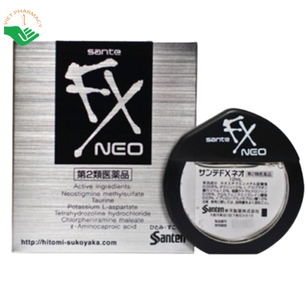 Thuốc nhỏ mắt Sante FX Neo 12ml bạc - Giảm mỏi mắt, đỏ mắt nhanh chóng - Ảnh 2