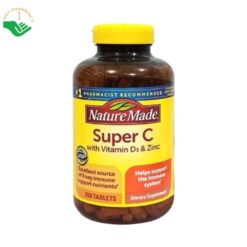Thuốc Nature Made Super C With Vitamin D3 & Zinc tăng cường miễn dịch