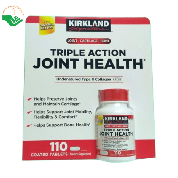 Thuốc Kirkland Triple Action Joint Health 110 viên hỗ trợ bảo vệ sụn khớp - Ảnh 3