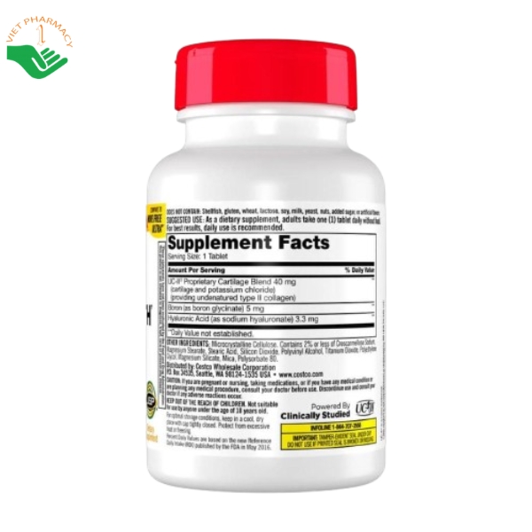 Thuốc Kirkland Triple Action Joint Health 110 viên hỗ trợ bảo vệ sụn khớp - Ảnh 2