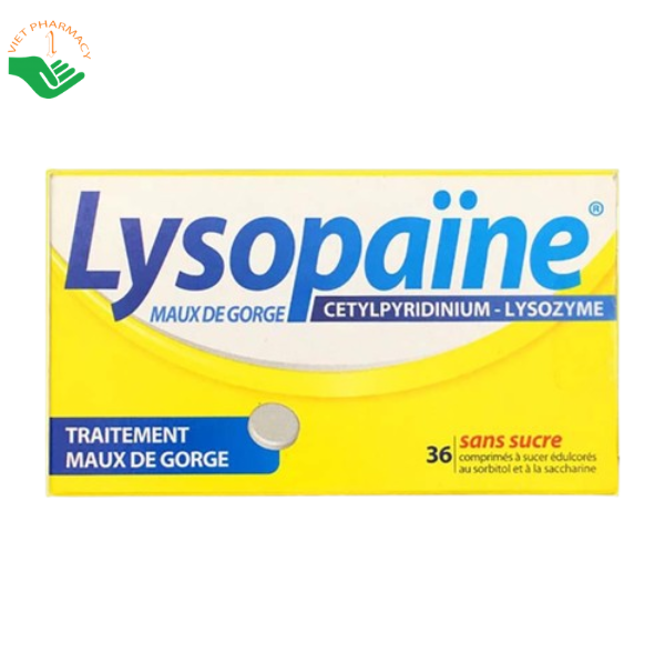 Thuốc ngậm trị đau họng Lysopaine hỗ trợ kháng khuẩn vòm họng (Hộp 3 vỉ x 12 viên) - Ảnh 2