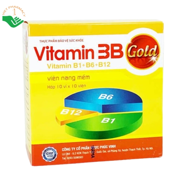 Thuốc Vitamin 3B Gold Phúc Vinh bổ sung các vitamin B - Ảnh 2