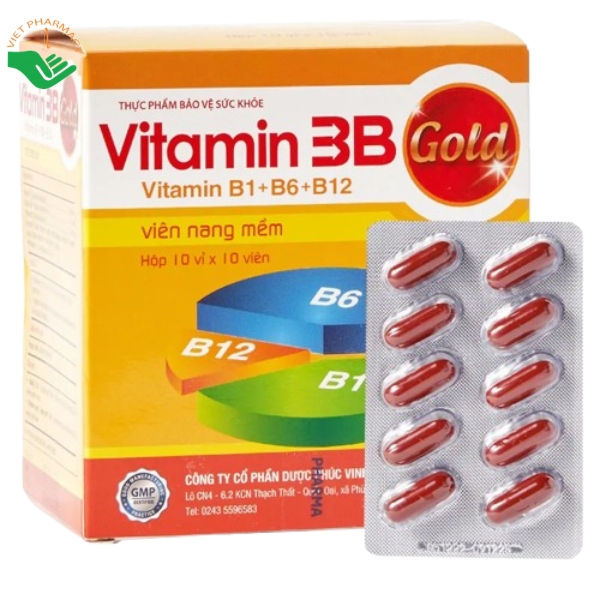 Thuốc Vitamin 3B Gold Phúc Vinh bổ sung các vitamin B - Ảnh 3