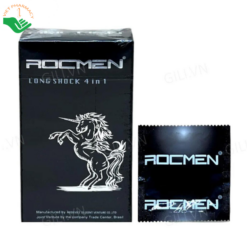 Bao cao su Long Shock Rocmen phòng tránh thai và bệnh lây truyền qua đường tình dục (Hộp 12 cái)