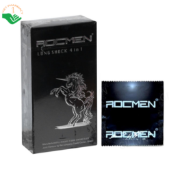 Bao cao su Long Shock Rocmen phòng tránh thai và bệnh lây truyền qua đường tình dục (Hộp 12 cái)
