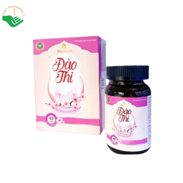Thuốc Đào Thi (Lọ 40 viên) - Viên uống hỗ trợ làm săn chắc vòng ngực - Ảnh 3