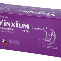 Bột đông khô pha tiêm Vinxium 40mg Vinphaco điều trị viêm loét dạ dày tá tràng (Hộp 5 lọ + 5 ống dung môi)