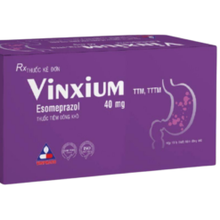 Bột đông khô pha tiêm Vinxium 40mg Vinphaco điều trị viêm loét dạ dày tá tràng (Hộp 5 lọ + 5 ống dung môi)