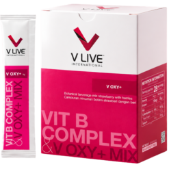 Bột pha uống V-Oxy+ V Live International hỗ trợ lưu thông tuần hoàn máu (Hộp 28 gói x 5g)