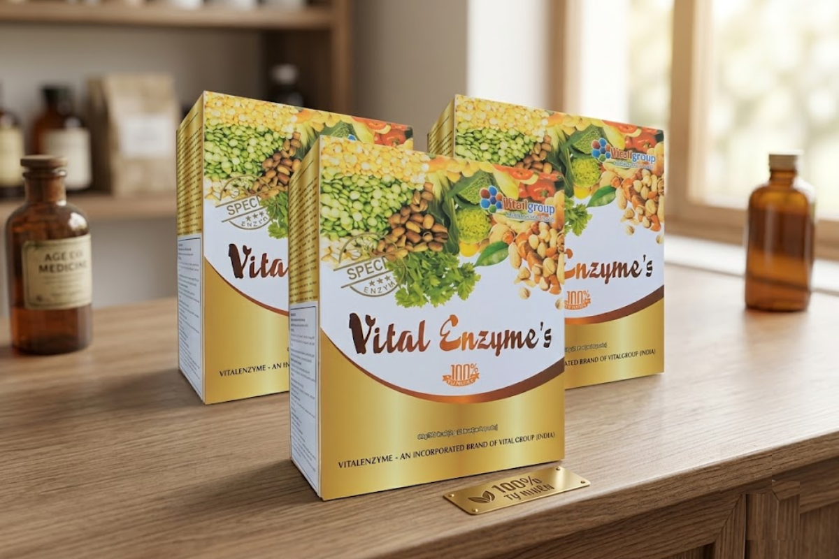 Bột uống Vital Enzyme’s Vital Group hỗ trợ tiêu hóa, tăng cường sức khỏe và sức đề kháng (Hộp 30 gói)