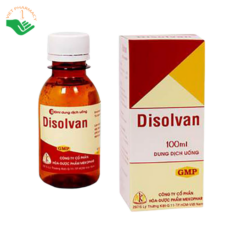 Thuốc Disolvan Mekophar điều trị viêm phế quản, làm loãng và long đờm (Hộp 1 chai 100ml)