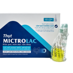 Dung dịch thụt rửa Mictrolac QiDam hỗ trợ điều trị táo bón (Hộp 6 ống x 10g)