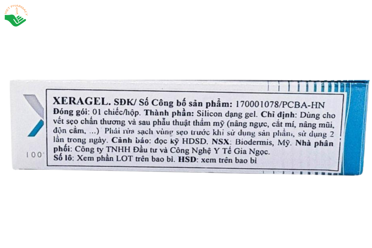 Gel bôi da Xeragel Biodermis hỗ trợ làm mờ và ngăn ngừa sẹo (Tuýp 10g)