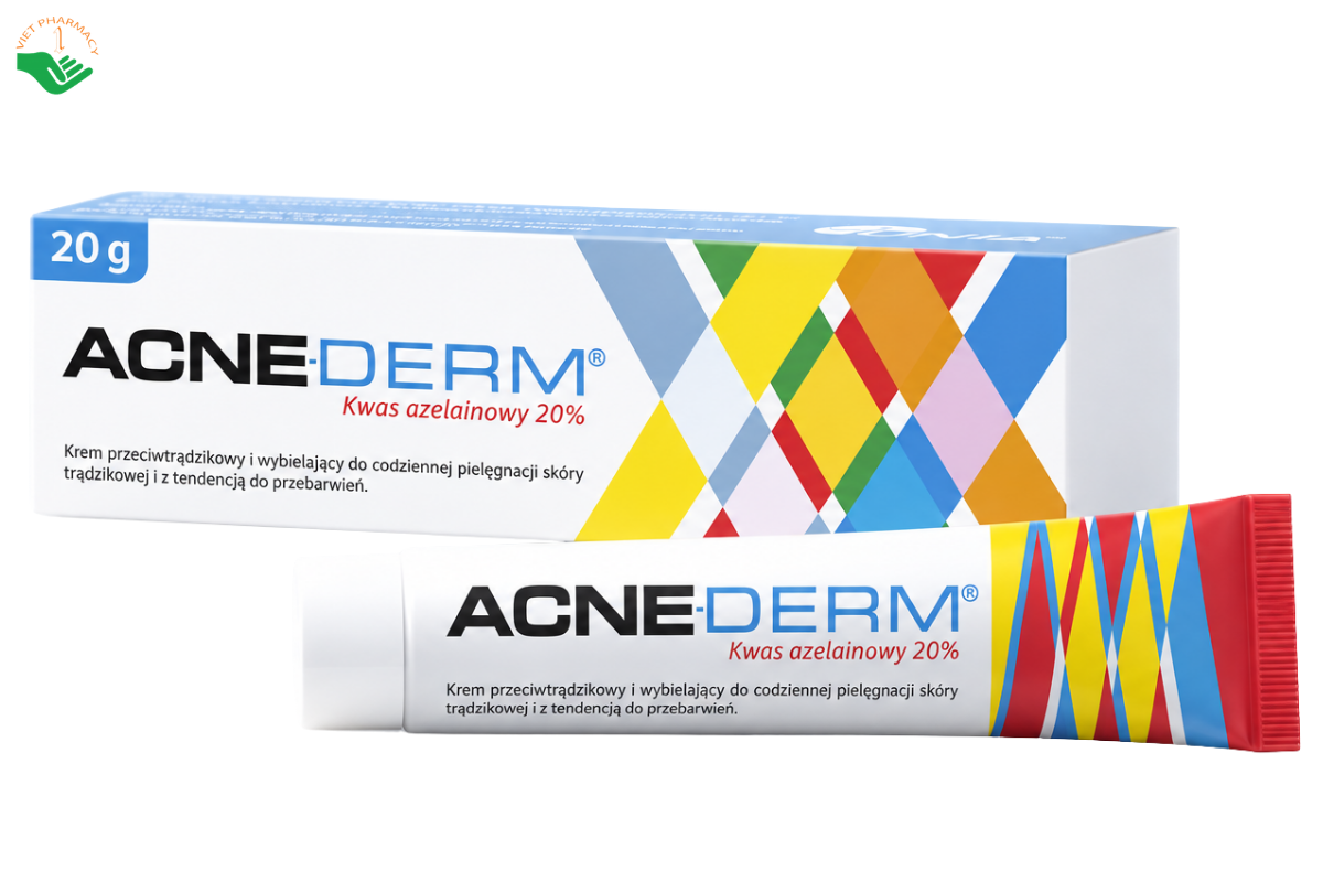 Kem bôi da Acne-Derm Bielenda giúp trị mụn, mờ thâm (Tuýp 20g)