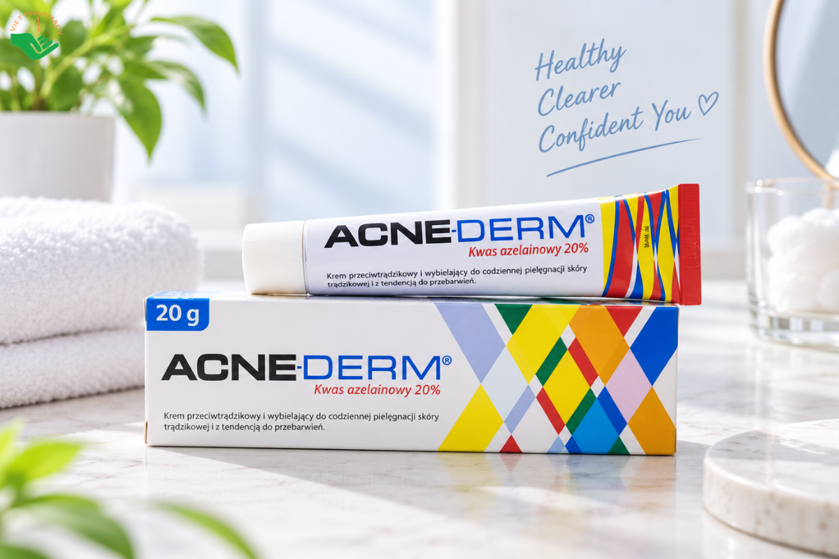 Kem bôi da Acne-Derm Bielenda giúp trị mụn, mờ thâm (Tuýp 20g)