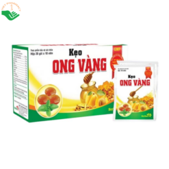 Kẹo Ong Vàng Thảo Dược Việt hỗ trợ giảm ho, làm dịu đau rát và khản tiếng (Hộp 20 gói x 10 viên)