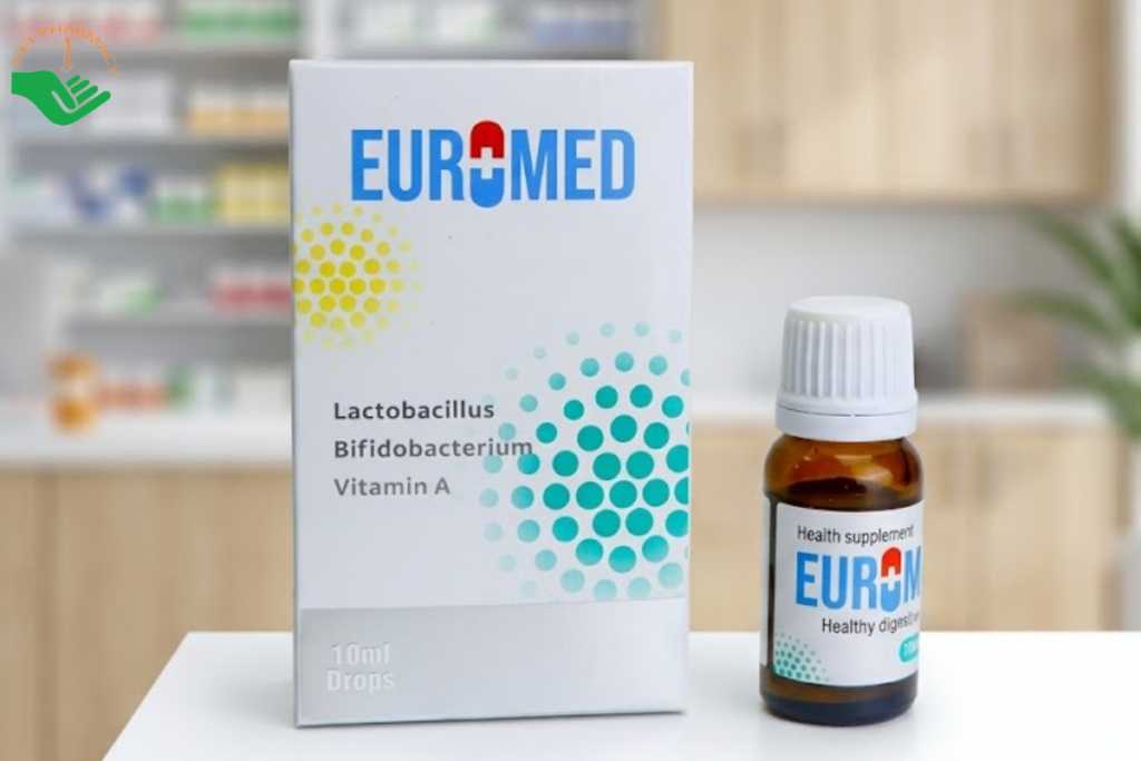 Men vi sinh EuroMed GLOBAL PHARMA bổ sung lợi khuẩn, hỗ trợ cân bằng hệ vi sinh đường ruột (Chai 10ml)