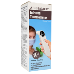 Nhiệt kế hồng ngoại UFR102 Alphamed đo trán, tai và vật thể (Hộp 1 nhiệt kế)
