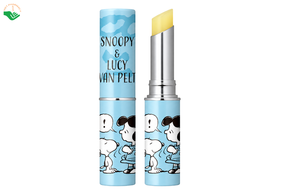Set son dưỡng Lip Cream Snoopy DHC dưỡng ẩm, giúp môi mềm mại (Hộp 3 thỏi x 1,5g)
