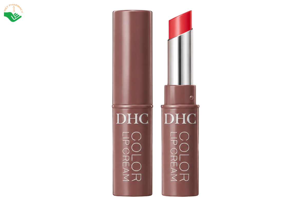 Son dưỡng màu Lip Cream Sheer Red DHC dưỡng ẩm, tạo màu và chống nắng cho môi (Thỏi 1.5g)