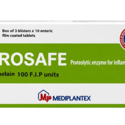 Thuốc Brosafe 100 F.I.P units Mediplantex giảm phù nề và sưng tấy (Hộp 3 vỉ x 10 viên)