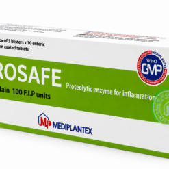 Thuốc Brosafe 100 F.I.P units Mediplantex giảm phù nề và sưng tấy (Hộp 3 vỉ x 10 viên)