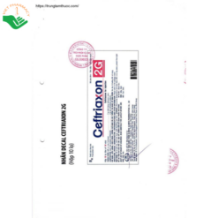 Thuốc Ceftriaxon 2g Glomed điều trị nhiễm khuẩn do vi khuẩn nhạy cảm (Hộp 10 lọ)