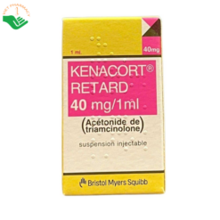 Thuốc Kenacort Retard 40mg/1ml Bristol-Myers Squibb điều trị viêm, dị ứng và một số bệnh lý thấp khớp (Hộp 1 ống 2ml)