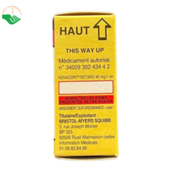 Thuốc Kenacort Retard 40mg/1ml Bristol-Myers Squibb điều trị viêm, dị ứng và một số bệnh lý thấp khớp (Hộp 1 ống 2ml)