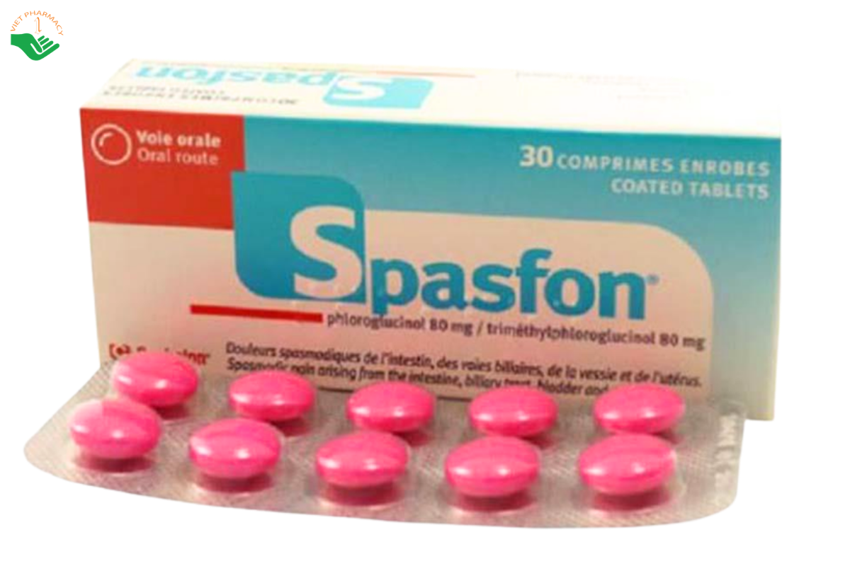 Thuốc Spasfon Lab Macors giảm co thắt đường tiêu hóa và phụ khoa (Hộp 3 vỉ x 10 viên)
