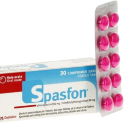 Thuốc Spasfon Lab Macors giảm co thắt đường tiêu hóa và phụ khoa (Hộp 3 vỉ x 10 viên)