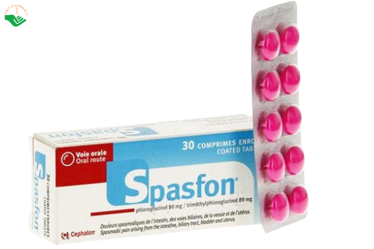 Thuốc Spasfon Lab Macors giảm co thắt đường tiêu hóa và phụ khoa (Hộp 3 vỉ x 10 viên)