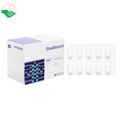 Thuốc Stadleucin 500mg Stellapharm điều trị chóng mặt, mất thăng bằng (Hộp 10 vỉ x 10 viên)