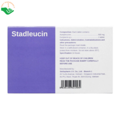 Thuốc Stadleucin 500mg Stellapharm điều trị chóng mặt, mất thăng bằng (Hộp 10 vỉ x 10 viên)
