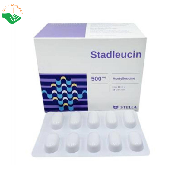 Thuốc Stadleucin 500mg Stellapharm điều trị chóng mặt, mất thăng bằng (Hộp 10 vỉ x 10 viên)