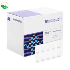 Thuốc Stadleucin 500mg Stellapharm điều trị chóng mặt, mất thăng bằng (Hộp 10 vỉ x 10 viên)